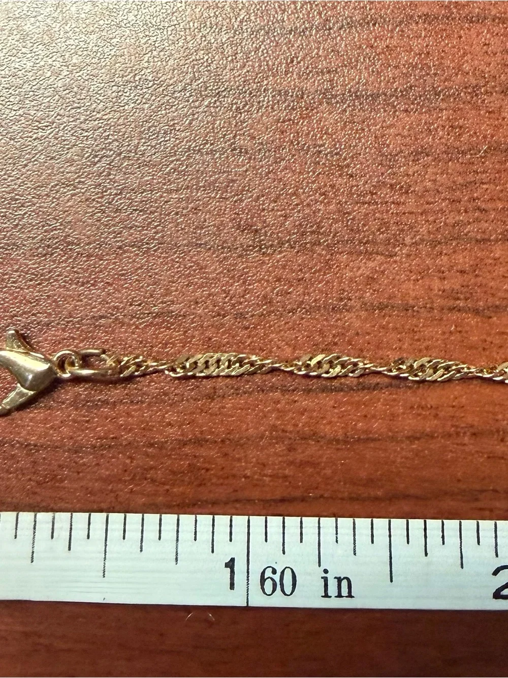 Gold Initial 'A' Heart Charm necklace